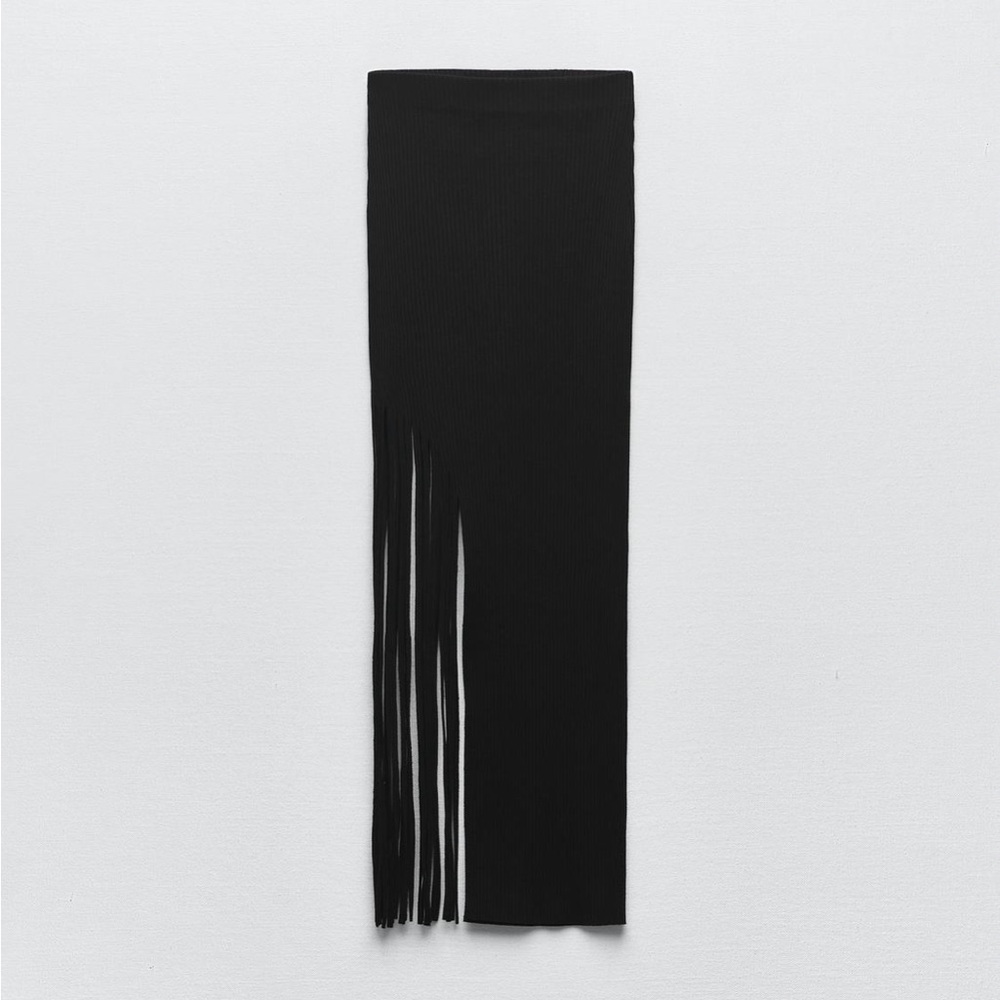🖤Zara Fringe Skirt